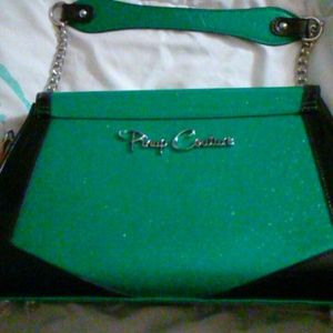 Green vintage handbag
